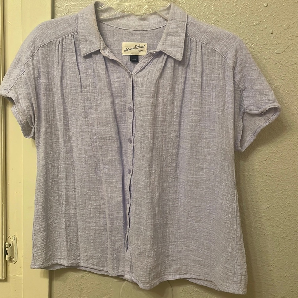 Lilac‎ Universal Thread Collared Button Up